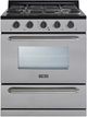 Unique Appliances Classic 30" Stainless Steel Off Grid Freestanding Propane Range-0