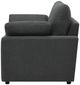 Coaster® Collins Dark Gray Upholstered Power Recliner Chair-3