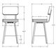 Amisco Customizable Brixton Swivel Counter Stool-1