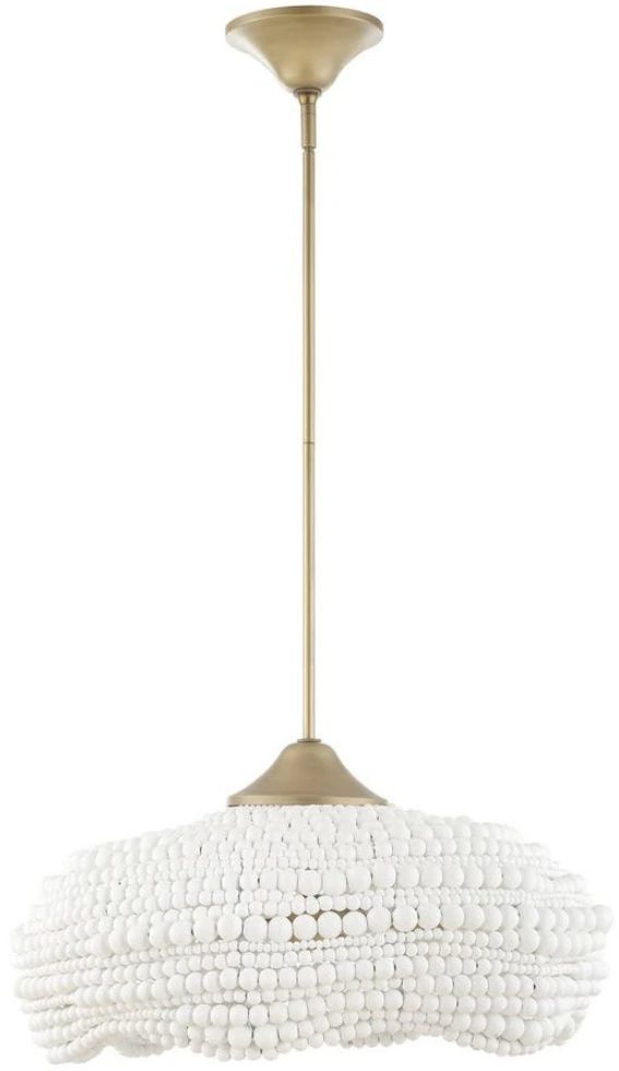 Uttermost® Biddeford Matte Gold/Matte White 5-Light Pendant-0