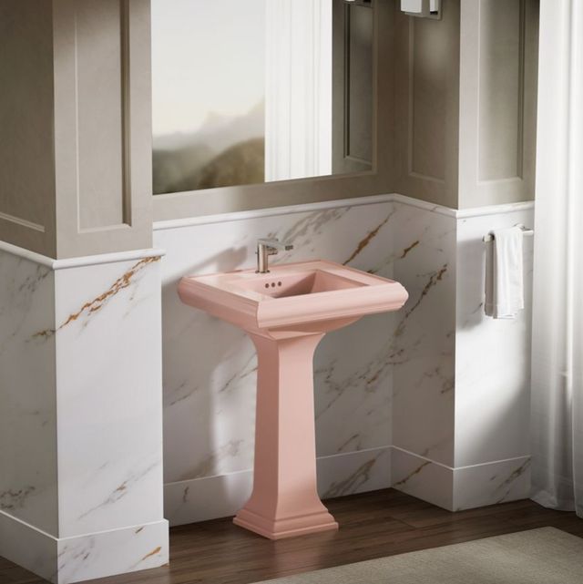 Kohler Memoirs® 150th Peachblow Bathroom Sink Pedestal-3