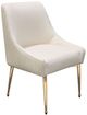 Diamond Sofa® Quinn 2-Piece Brushed Gold/Cream Dining Chair Set-0