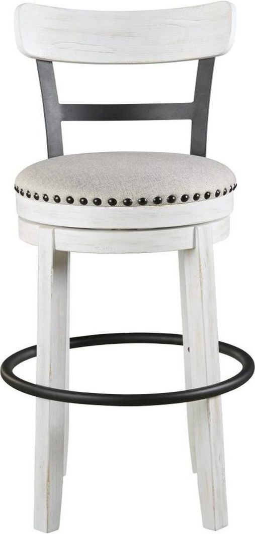 Signature Design by Ashley® Valebeck White Tall Swivel Barstool-1