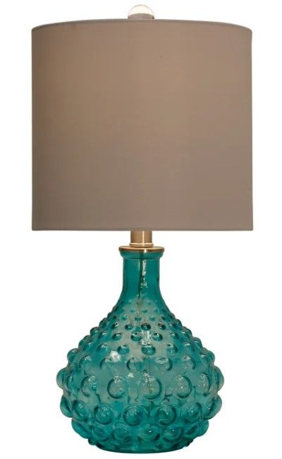 Stylecraft Clear Aqua Table Lamp-1