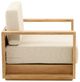 Dovetail Furniture Darlene Natural/Sand Fabric/Teak Outdoor Sofa Chair-3