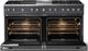 Viking® 5 Series 60" Cast Black Pro Style Dual Fuel (LP) Range with Polished Chrome Trim-1