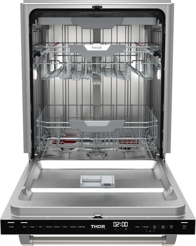 Thor Kitchen® Gordon Ramsay Series 24" Stainless Steel Top Control Built In Dishwasher-3