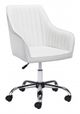 Zuo® Curator White Office Chair-0