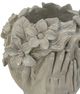 A & B Home Gray Head Bust Planter-3