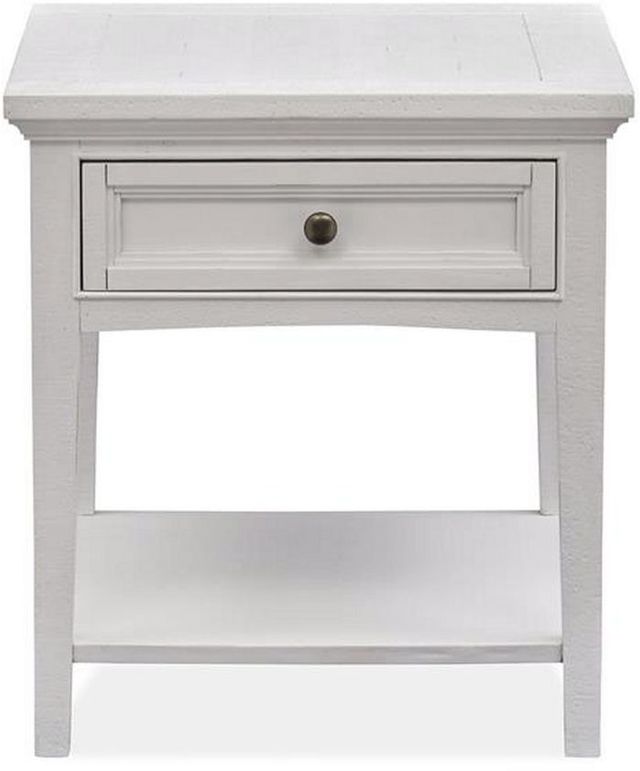 Magnussen Home® Heron Cove Chalk White End Table-1