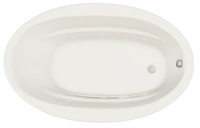 KOHLER® Sunward® White 66" x 42" Drop-In Whirlpool Bath-2