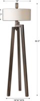 Uttermost® Mondovi Brushed Bronze Floor Lamp-2