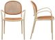 Moe's Home Collection Soren 2-Piece White Iron/Polypropylene Outdoor Dining Chair Set-2