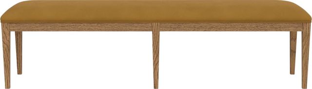 Riverside Furniture Halbrooke Nutmeg Oak Upholstered Dining Bench-3
