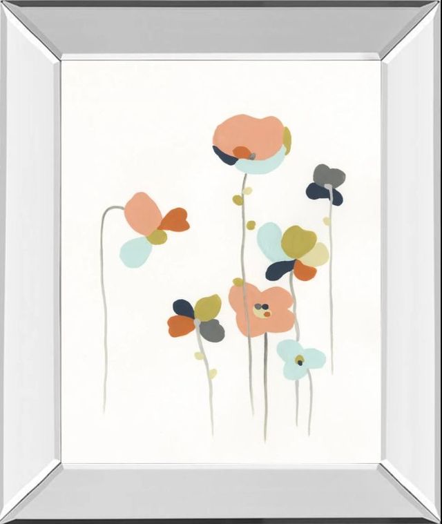 Classy Art Modular Bouquet IV by June Erica Vess Mirror Framed Wall Art-0