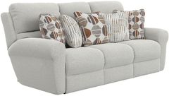 Catnapper® Kellen Ecru/Morocco Manual Lay Flat Reclining Sofa