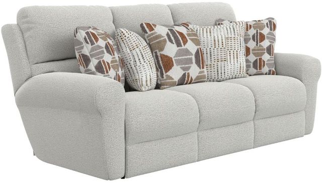 Catnapper® Kellen Ecru/Morocco Manual Lay Flat Reclining Sofa-0
