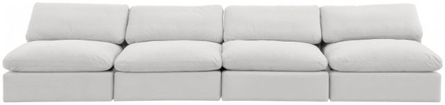 Meridian Furniture Comfy 4-Piece Cream 156" Modular Sofa-1