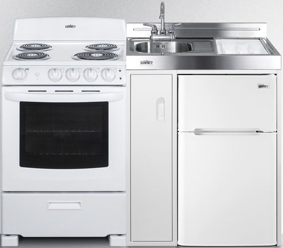 Summit® 54" White All-In-One Kitchenette-2