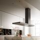 Falmec Elle 70" Matte Black Painted Steel Island Range Hood-2