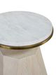 Century® Cadence Marble Top Accent Table with Sand Cerused Base-3