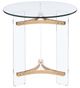 ACME Furniture Sosi Glass Top End Table with Gold Base-3
