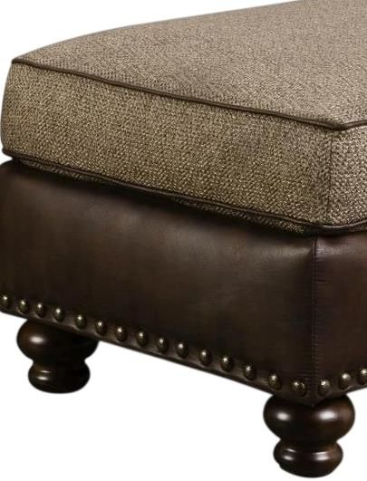 Corinthian Furniture Rayne Desert Chocolate Ottoman-2