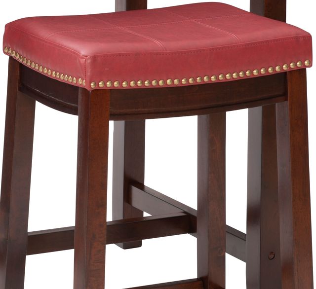 Linon Claridge 3-Piece Brown/Red Counter Table Set-1