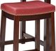 Linon Claridge 3-Piece Brown/Red Counter Table Set-1