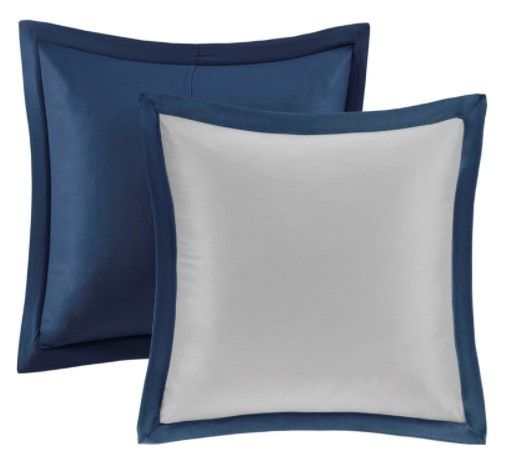 Olliix by Madison Park Essentials Jordan 24 Piece Navy Queen Room in a Bag-2