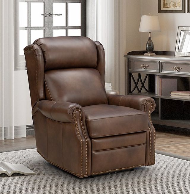 BarcaLounger® Gabby Worthington Cognac Leather Power Recliner-2
