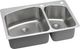 Elkay Lustertone® Classic Lustrous Satin 33" x 22" x 9" 2R-Hole 60/40 Double Bowl Dual Mount Sink with Perfect Drain®-0