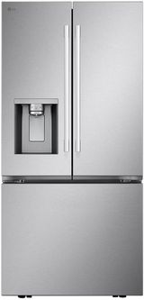 LG 33" 24.5 Cu. Ft. Stainless Steel French Door Refrigerator with Ice & Water Dispenser and Dual Ice Maker