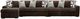Signature Design by Ashley® Midnight-Madness 3-Piece Chocolate Left Arm Facing Sectional with Chaise-0