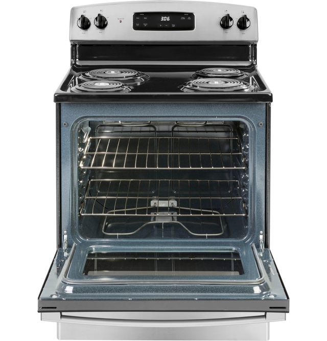 GE® 30" Stainless Steel Freestanding Electric Range-2
