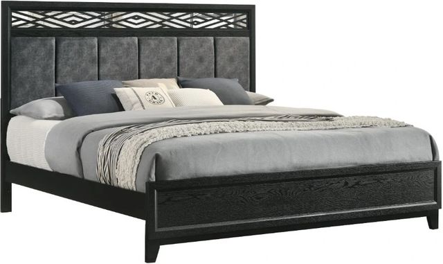 New Classic® Home Furnishings Obsidian 4-Piece Black Queen Panel Bedroom Set-3