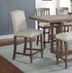 Winners Only® Xcalibur Espresso/Oatmeal Upholstered Bar Stool-1