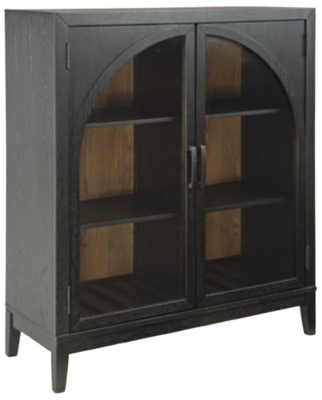 Signature Design by Ashley® Armenleigh Black/Brown Bar Cabinet-0