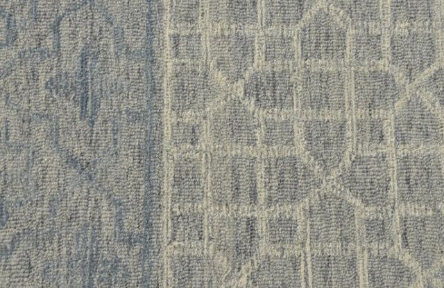KAS Rugs Hudson Blue Grey Mosaic 5'x7' Area Rug-2