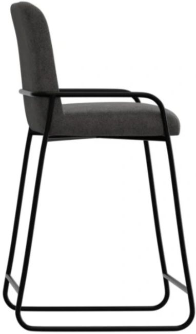 International Furniture Direct Seating Black/Gray 49" Bar Stool-3