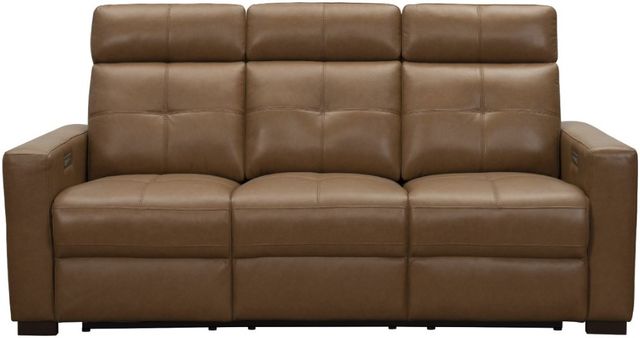 BarcaLounger® Cara Florida Saddle Leather Power Reclining Sofa-2