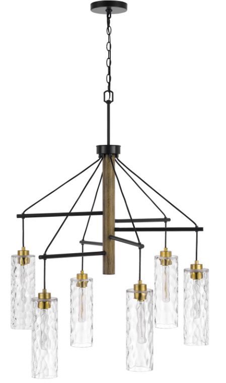 Cal® Lighting & Accessories Williston Antique Brass Chandelier-0