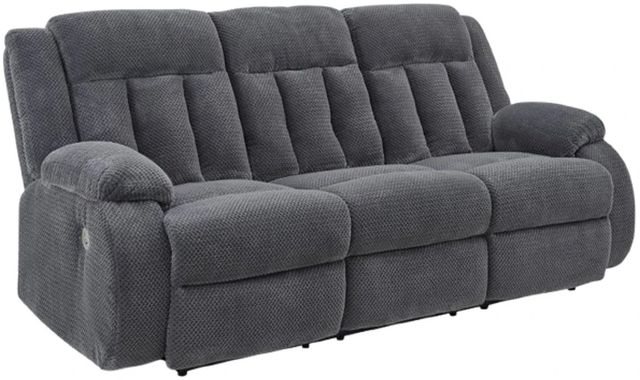 Signature Design by Ashley® Observation Steel Power Reclining Sofa with Drop Down Table-0