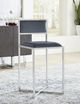 Modus Furniture Amalfi Cobalt X-Base Counter Stool with Chrome Base-1