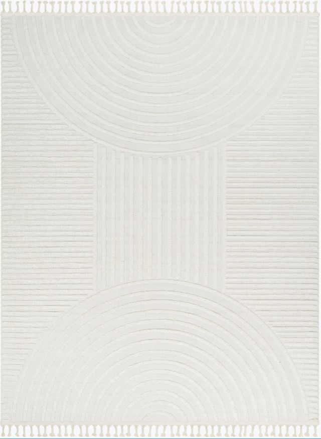 Surya Nora Cream/Light Gray 5'x7' Area Rug-0