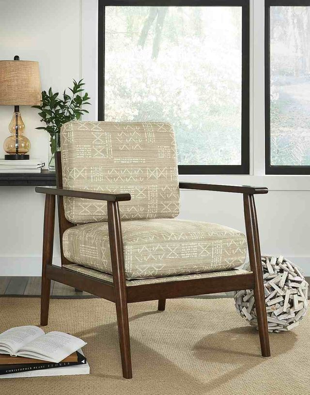 Signature Design by Ashley® Bevyn Beige Accent Chair-4
