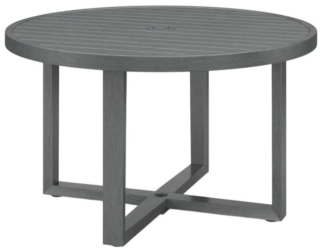 Sunset West Redondo Slate Metal Round Outdoor Dining Table-0