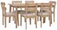 Powell® Daly 7-Piece Natural Dining Table Set-0