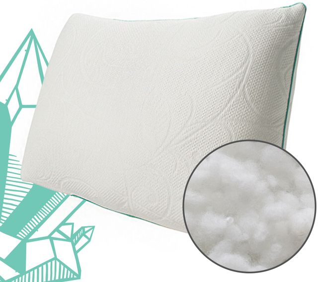 Protect-A-Bed® Naturals White Crystal Classic Queen Pillow-4
