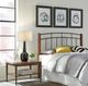 SinCa Benson Black/Maple Queen Headboard-1